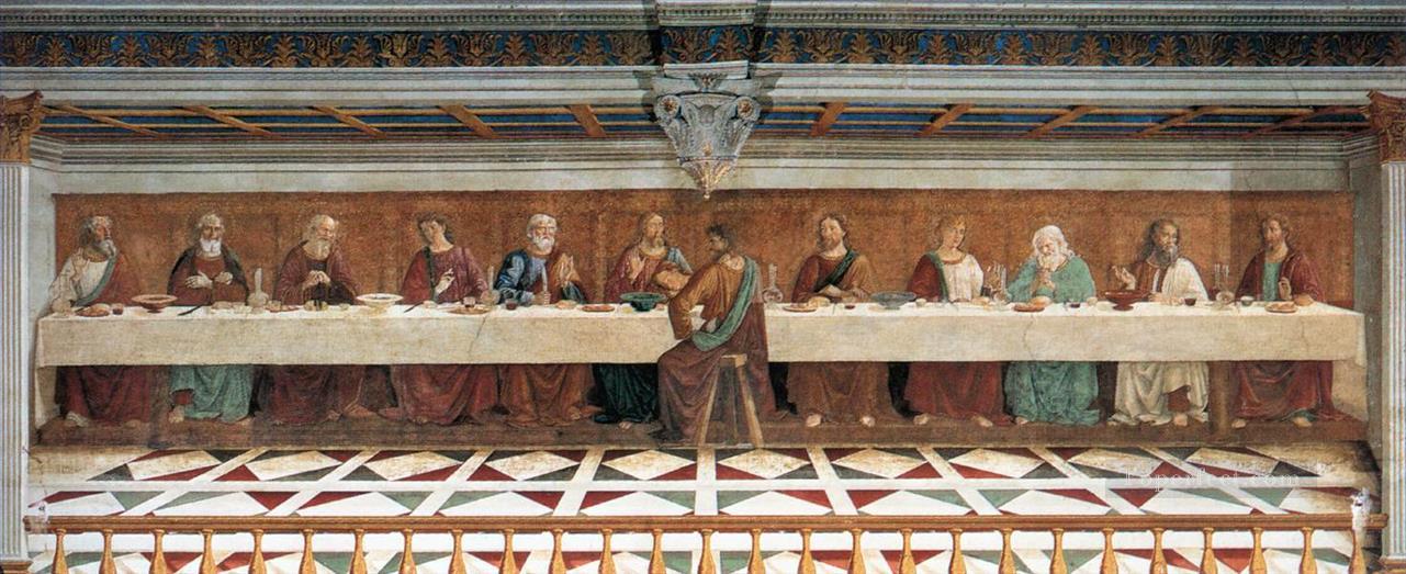Last Supper religious Domenico Ghirlandaio religious Christian Oil Paintings
